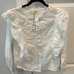 Zara Women's White Blouse